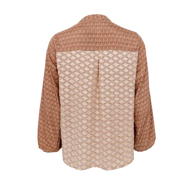 BLACK COLOUR - LUNA BLOUSE | NOUGAT MULTI