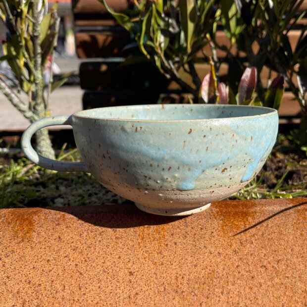 SANDKAAS KERAMIK - TEA BOWL | LYSEBLÅ