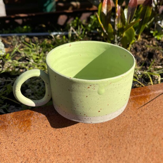SANDKAAS KERAMIK - CRUSH CUP | LYSEGRØN