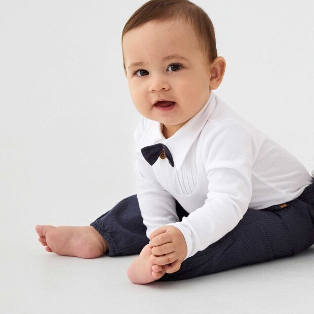 MINYMO - PANTS Y/D STRIPE | ODYSSEY GRAY