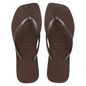 HAVAIANAS - SLIM SQUARE KLIPKLAPPER | DARK BROWN