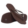 HAVAIANAS - SLIM SQUARE KLIPKLAPPER | DARK BROWN
