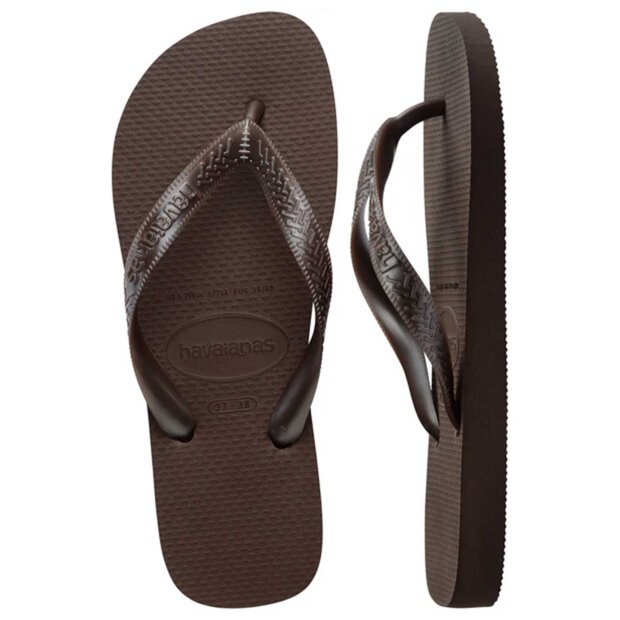 HAVAIANAS - TOP TIRAS KLIPKLAPPER | DARK BROWN