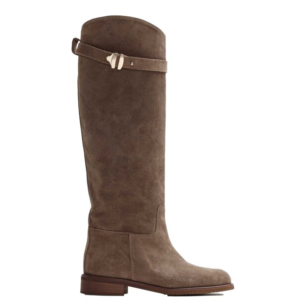 BUKELA - ETTA STØVLER | SUEDE TAUPE
