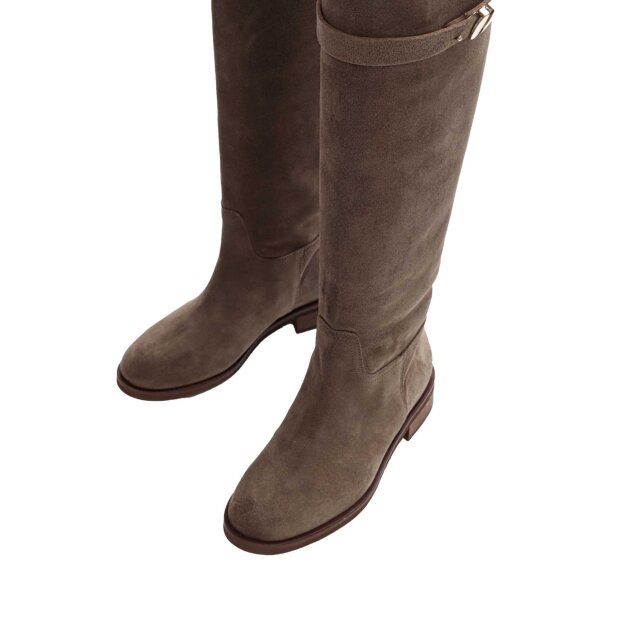 BUKELA - ETTA STØVLER | SUEDE TAUPE