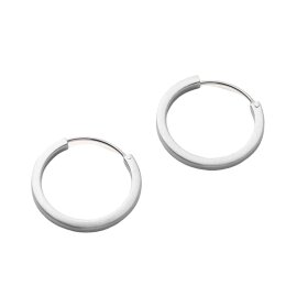 PERNILLE CORYDON - SMALL CIRCLE LINE HOOPS | SØLV