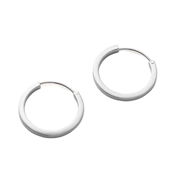 PERNILLE CORYDON - SMALL CIRCLE LINE HOOPS | SØLV