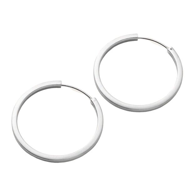 PERNILLE CORYDON - CIRCLE LINE HOOPS | SØLV