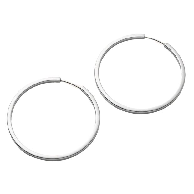 PERNILLE CORYDON - LARGE CIRCLE LINE HOOPS | FORSØLVET MESSING