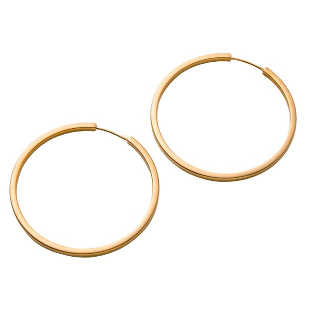 PERNILLE CORYDON - LARGE CIRCLE LINE HOOPS | FORGYLDT