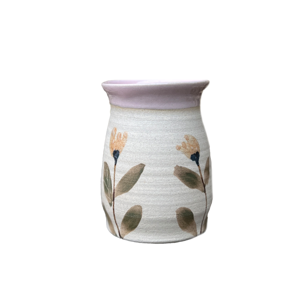 STINEMEI KERAMIK - LILLE VASE | ROSA / MILD BLOMST