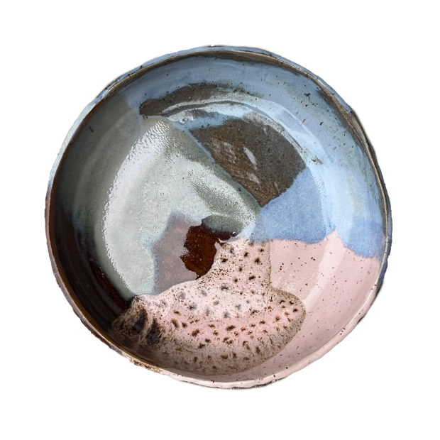 STINEMEI KERAMIK - PASTASKÅL | BLÅ/ROSE