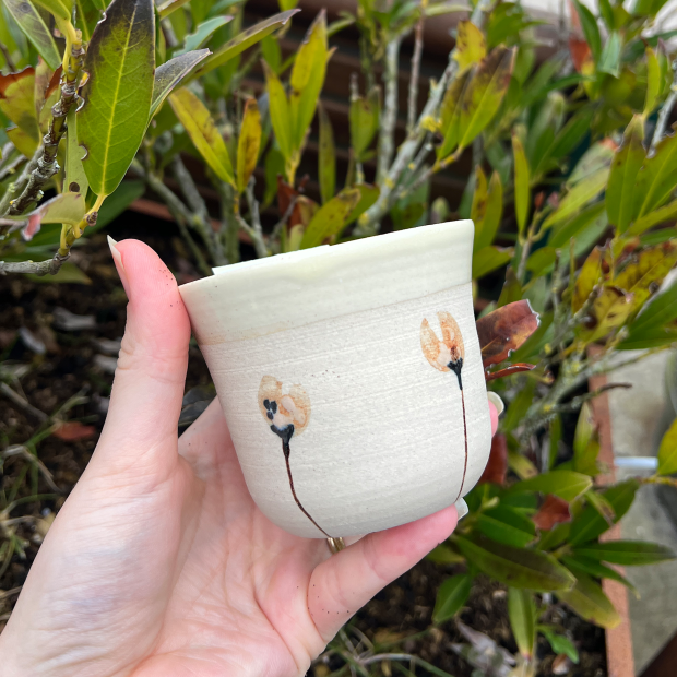 STINEMEI KERAMIK - KOP U/HANK - LAV | GUL/VALMUE