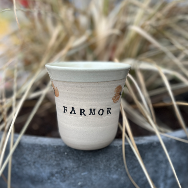 STINEMEI KERAMIK - PERSONLIG KOP | FARMOR/GUL/VALMUE