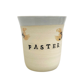 STINEMEI KERAMIK - PERSONLIG KOP | FASTER/BLÅ/VALMUE