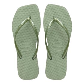 HAVAIANAS - SLIM SQUARE KLIPKLAPPER | SMOKE GREEN