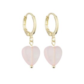 SOI - ALMA HJERTE ØRERINGE | ROSAKVARTS