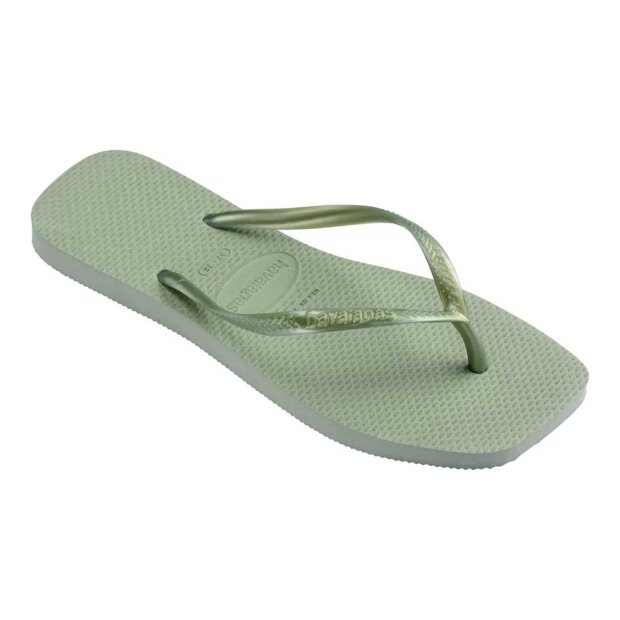 HAVAIANAS - SLIM SQUARE KLIPKLAPPER | SMOKE GREEN