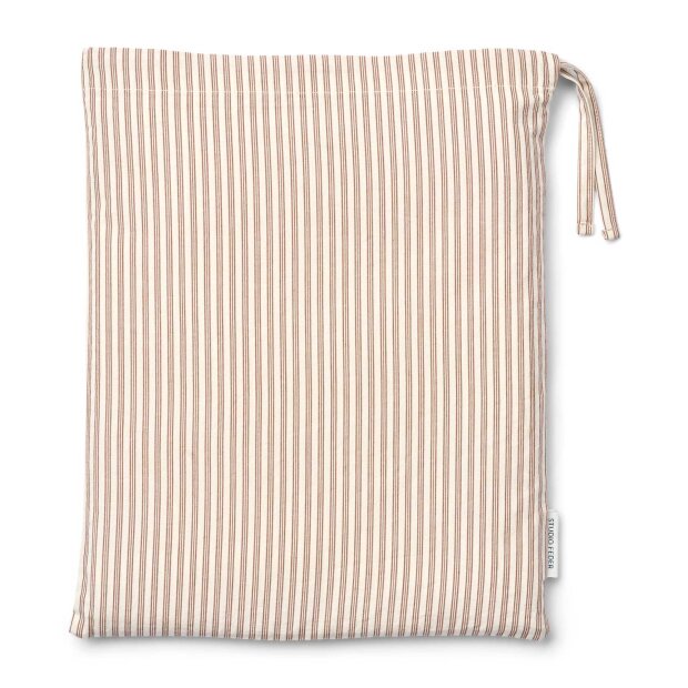 STUDIO FEDER - SENGETØJ - PUDE/DYNEBETRÆK | BROWN BEACH STRIPE