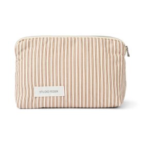 STUDIO FEDER - CELIA MINI TOILETTASKE | BROWN BEACH STRIPE