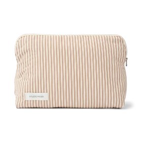 STUDIO FEDER - CELIA TOILETTASKE 30X20X10 CM | BROWN BEACH STRIPE