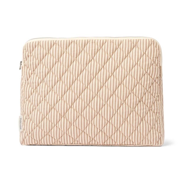 STUDIO FEDER - LARA LAPTOP CASE - COTTON | BROWN BEACH STRIPE
