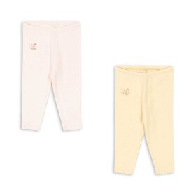 FANGA - PERLA 2-PACK LEGGINGS | BANANA CREPE/CREOLE PINK