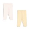 FANGA - PERLA 2-PACK LEGGINGS | BANANA CREPE/CREOLE PINK