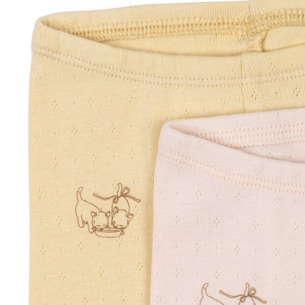 FANGA - PERLA 2-PACK LEGGINGS | BANANA CREPE/CREOLE PINK