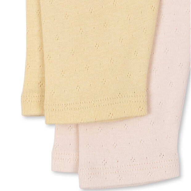 FANGA - PERLA 2-PACK LEGGINGS | BANANA CREPE/CREOLE PINK