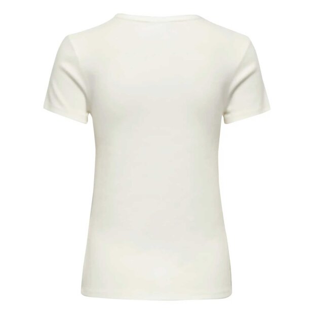 JDY - LUCKY S/S O-NECK T-SHIRT | CLOUD DANCER