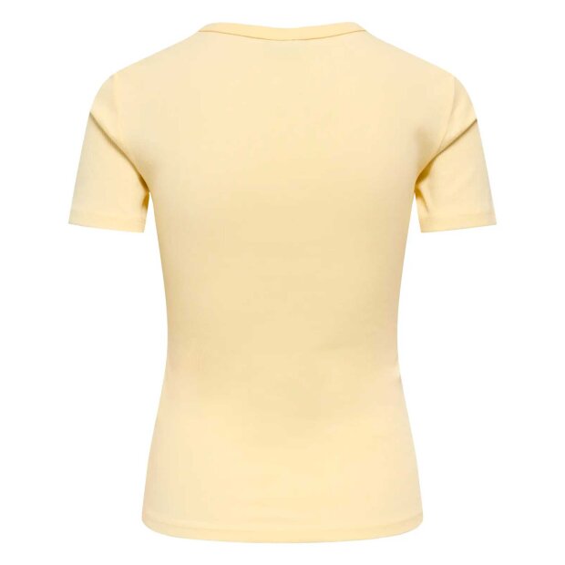 JDY - LUCKY S/S O-NECK T-SHIRT | PASTEL YELLOW