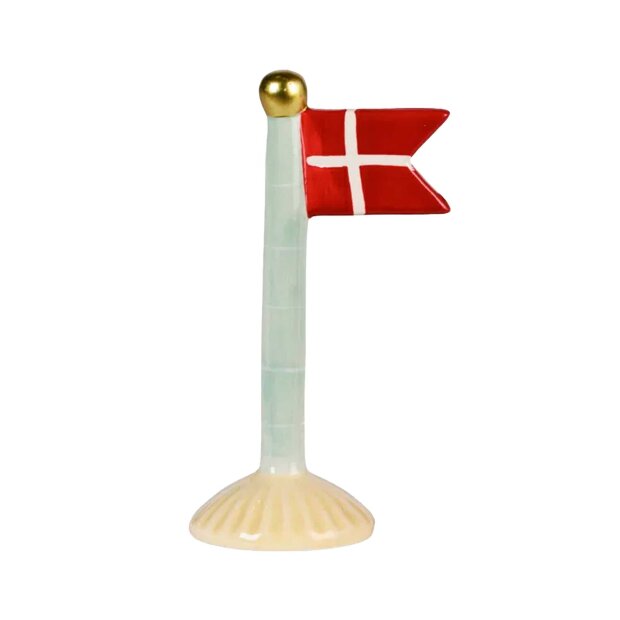 SPEEDTSBERG - KERAMIKFLAG 14 CM | GRØN STRIB