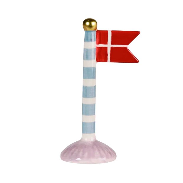 SPEEDTSBERG - KERAMIKFLAG 14 CM | BLÅ STRIB