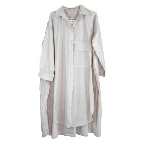 CABANA LIVING - ZEN TOKYO LANG SKJORTEKJOLE | BEIGE