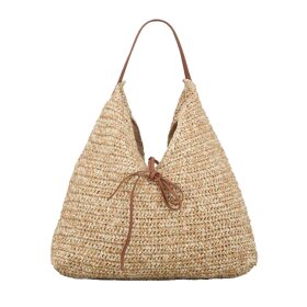 BECK SØNDERGAARD - PAPER STRAW SIENA BAG | NATURE