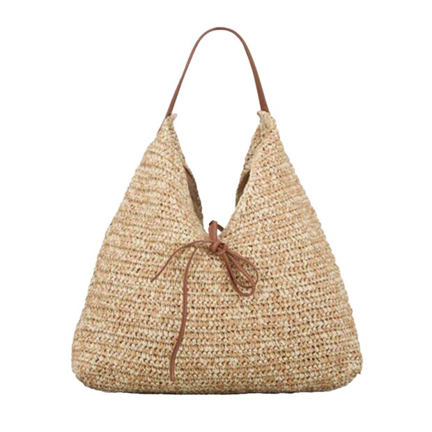 BECK SØNDERGAARD - PAPER STRAW SIENA BAG | NATURE