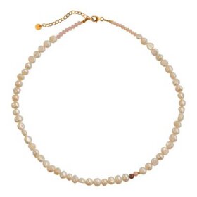 STINE A - PEARLY NECKLACE | MOCHA