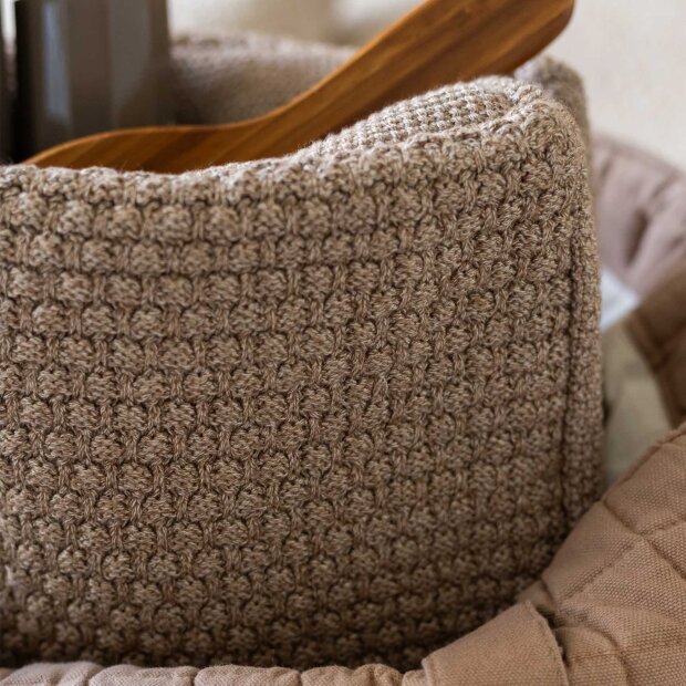 BY LOHN - KNITTED TOILET BAG 30X22X11 CM | TIGER MELANGE