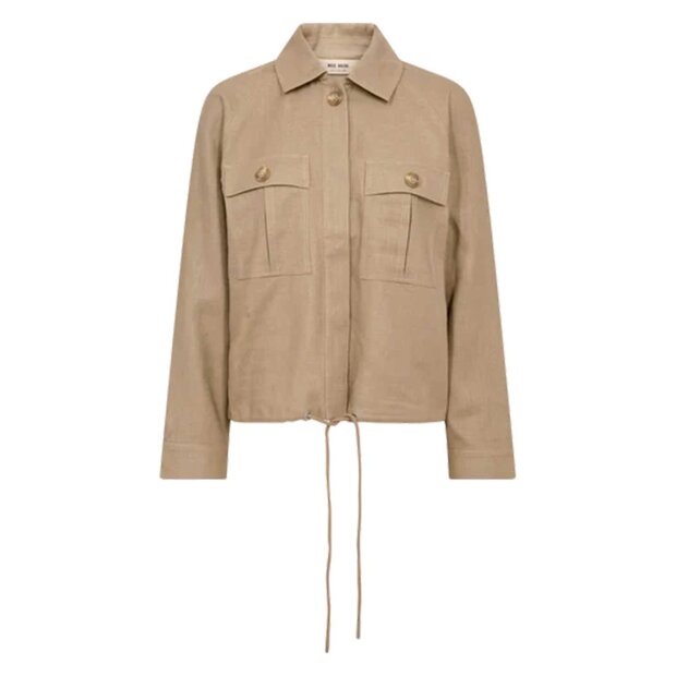 MOS MOSH - GINAH RAMIE JACKET | PETRIFIED OAK