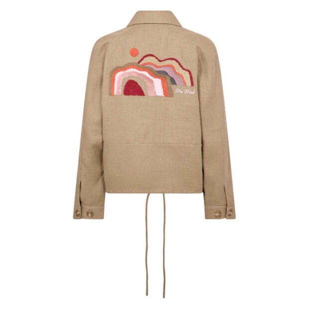 MOS MOSH - GINAH RAMIE JACKET | PETRIFIED OAK