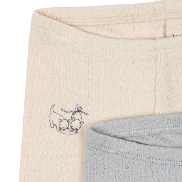 FANGA - PERLA 2-PACK LEGGINGS | BUTTERCREAM/PEARL BLUE