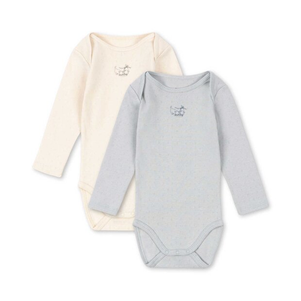 FANGA - PERLA 2-PACK LS BODY | BUTTERCREAM/PEARL BLUE