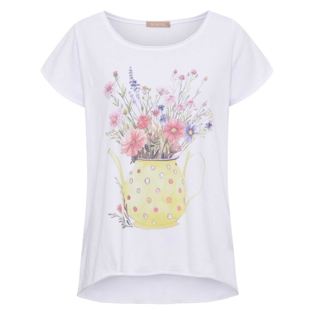 MARTA DU CHATEAU - MARIE T-SHIRT | FLOWERPOT YELLOW