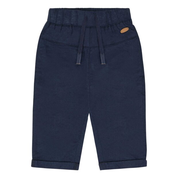 HUST AND CLAIRE - TIMON COTTON-LINEN BUKSER | BLUES