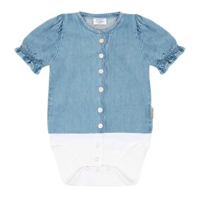 HUST AND CLAIRE - BEA DENIM BODYSTOCKING | BLUE DENIM