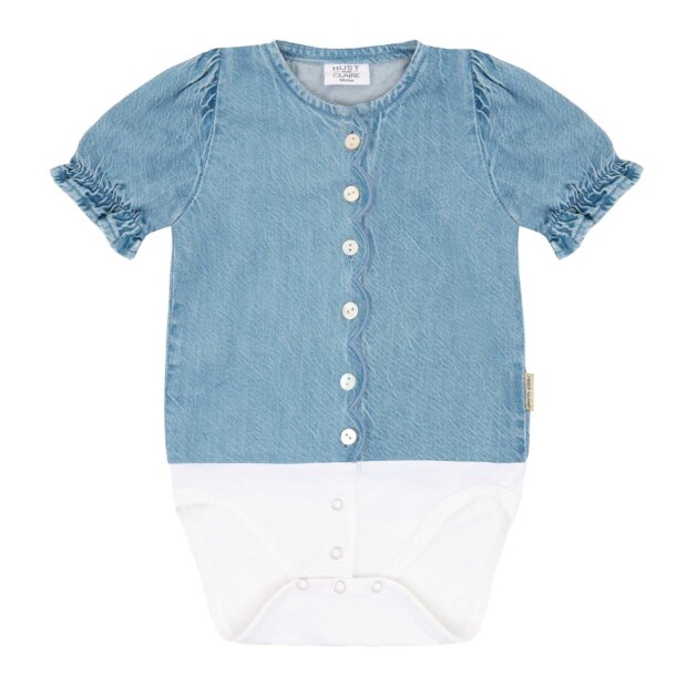 HUST AND CLAIRE - BEA DENIM BODYSTOCKING | BLUE DENIM