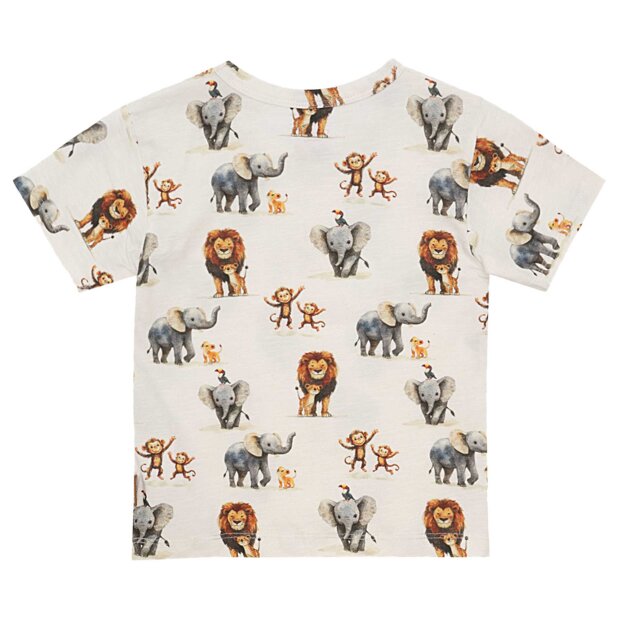 HUST AND CLAIRE - AUGUST ZOO T-SHIRT | IVORY