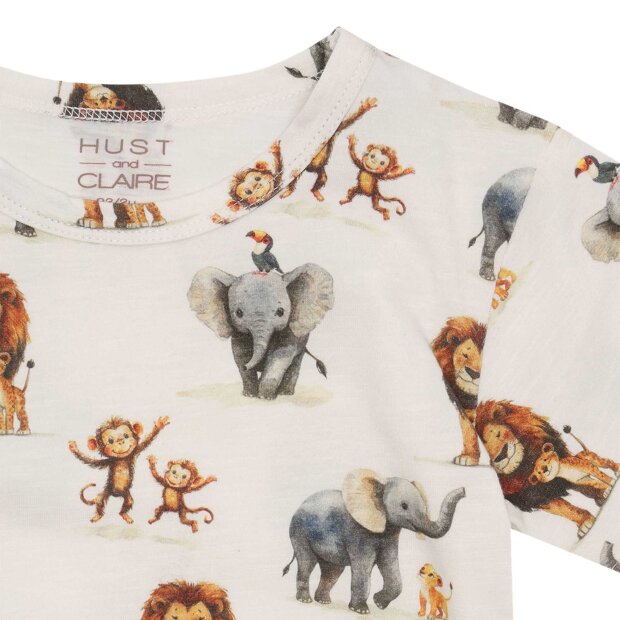 HUST AND CLAIRE - AUGUST ZOO T-SHIRT | IVORY