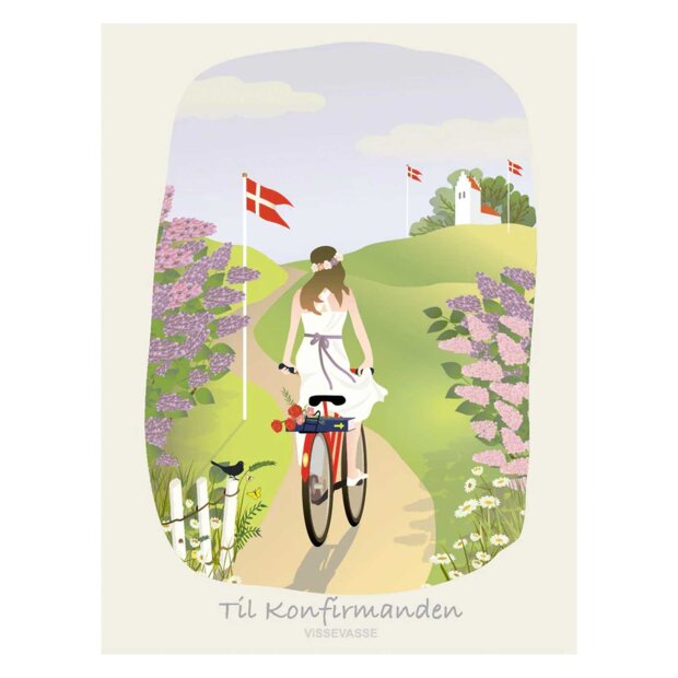 VISSEVASSE - ANLEDNINGSKORT A6 | TIL KONFIRMANDEN, PIGEN